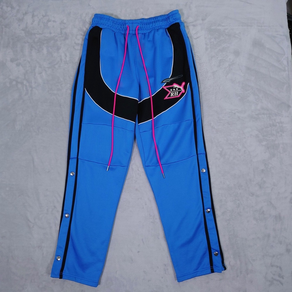 Puma x Rhude Track Pants Mens M Palace Blue 596754-41 Snap Streetwear
